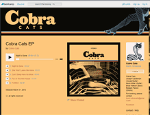 Tablet Screenshot of cobracats.bandcamp.com