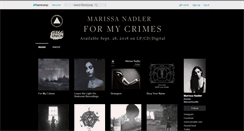 Desktop Screenshot of marissanadler.bandcamp.com