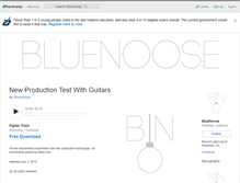 Tablet Screenshot of bluenoose.bandcamp.com