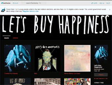 Tablet Screenshot of letsbuyhappiness.bandcamp.com