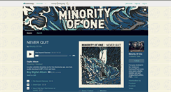 Desktop Screenshot of minorityofonehc.bandcamp.com