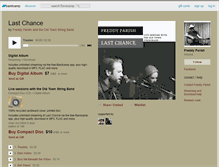 Tablet Screenshot of freddyparish.bandcamp.com