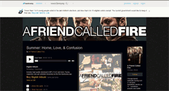 Desktop Screenshot of afriendcalledfire.bandcamp.com