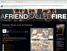 Tablet Screenshot of afriendcalledfire.bandcamp.com
