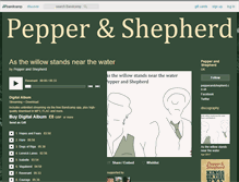 Tablet Screenshot of pepperandshepherd.bandcamp.com