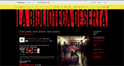 Desktop Screenshot of labibliotecadeserta.bandcamp.com