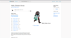 Desktop Screenshot of hellobrokenarrow.bandcamp.com