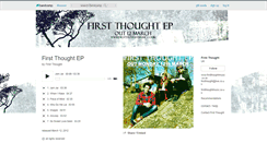 Desktop Screenshot of firstthought.bandcamp.com