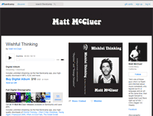 Tablet Screenshot of mattmccluer.bandcamp.com