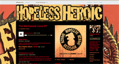 Desktop Screenshot of hopelessheroic.bandcamp.com