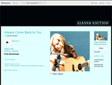 Tablet Screenshot of kiannaknutson.bandcamp.com