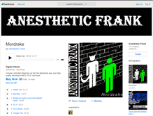 Tablet Screenshot of anestheticfrank.bandcamp.com