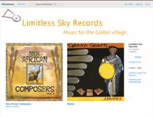 Tablet Screenshot of limitlessskyrecords.bandcamp.com