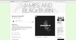 Desktop Screenshot of jamesandblackburn.bandcamp.com
