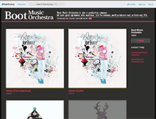 Tablet Screenshot of bootmusicorchestra.bandcamp.com