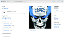 Tablet Screenshot of eartheater609.bandcamp.com