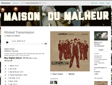 Tablet Screenshot of maisondumalheur.bandcamp.com