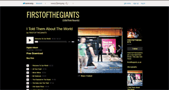 Desktop Screenshot of firstofthegiants.bandcamp.com