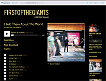 Tablet Screenshot of firstofthegiants.bandcamp.com