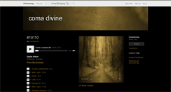 Desktop Screenshot of comadivine.bandcamp.com