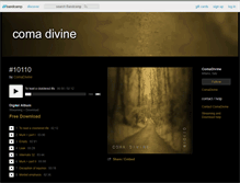 Tablet Screenshot of comadivine.bandcamp.com