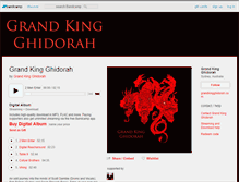 Tablet Screenshot of ghidorah.bandcamp.com