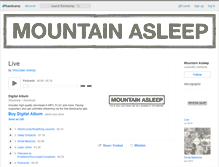 Tablet Screenshot of mountainasleep.bandcamp.com