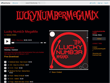 Tablet Screenshot of luckynumbermegamix.bandcamp.com