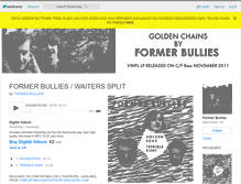 Tablet Screenshot of formerbullies.bandcamp.com