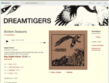 Tablet Screenshot of dreamtigersmusic.bandcamp.com