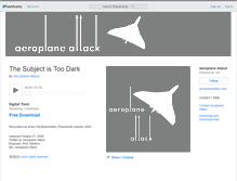 Tablet Screenshot of aeroplaneattack.bandcamp.com