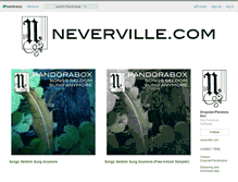 Tablet Screenshot of neverville.bandcamp.com
