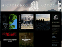 Tablet Screenshot of microfonosrotos.bandcamp.com