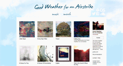 Desktop Screenshot of goodweatherforanairstrike.bandcamp.com