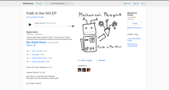 Desktop Screenshot of mechanicalpeople.bandcamp.com