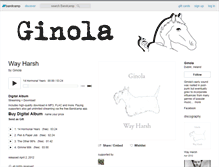 Tablet Screenshot of ginola.bandcamp.com