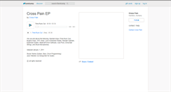 Desktop Screenshot of crosspain.bandcamp.com