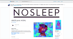 Desktop Screenshot of nosleep.bandcamp.com