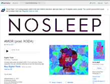 Tablet Screenshot of nosleep.bandcamp.com