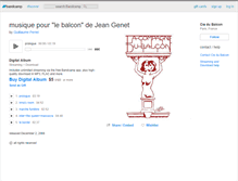 Tablet Screenshot of ciedubalcon.bandcamp.com