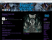 Tablet Screenshot of horrificdisease.bandcamp.com