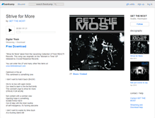 Tablet Screenshot of getthemost.bandcamp.com