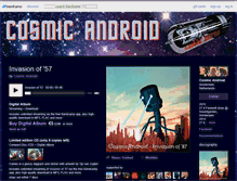 Tablet Screenshot of cosmicandroid.bandcamp.com