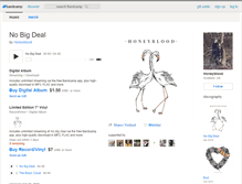 Tablet Screenshot of honeyblood.bandcamp.com