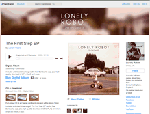 Tablet Screenshot of lonelyrobot.bandcamp.com