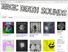 Tablet Screenshot of magicdeathsoundsrecordcompany.bandcamp.com