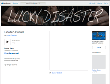 Tablet Screenshot of luckydisaster.bandcamp.com