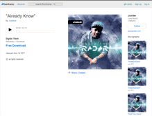 Tablet Screenshot of joanlee.bandcamp.com