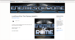 Desktop Screenshot of enemiesofrome.bandcamp.com