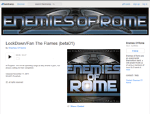 Tablet Screenshot of enemiesofrome.bandcamp.com